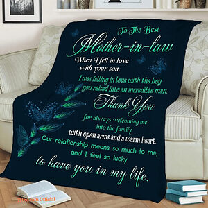 To My Mother In Law Quilt Blanket. Lightweight And Smooth Comfort - Super King - Ettee