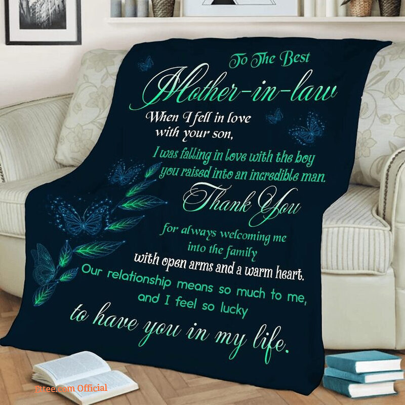 To My Mother In Law Quilt Blanket. Lightweight And Smooth Comfort - Super King - Ettee