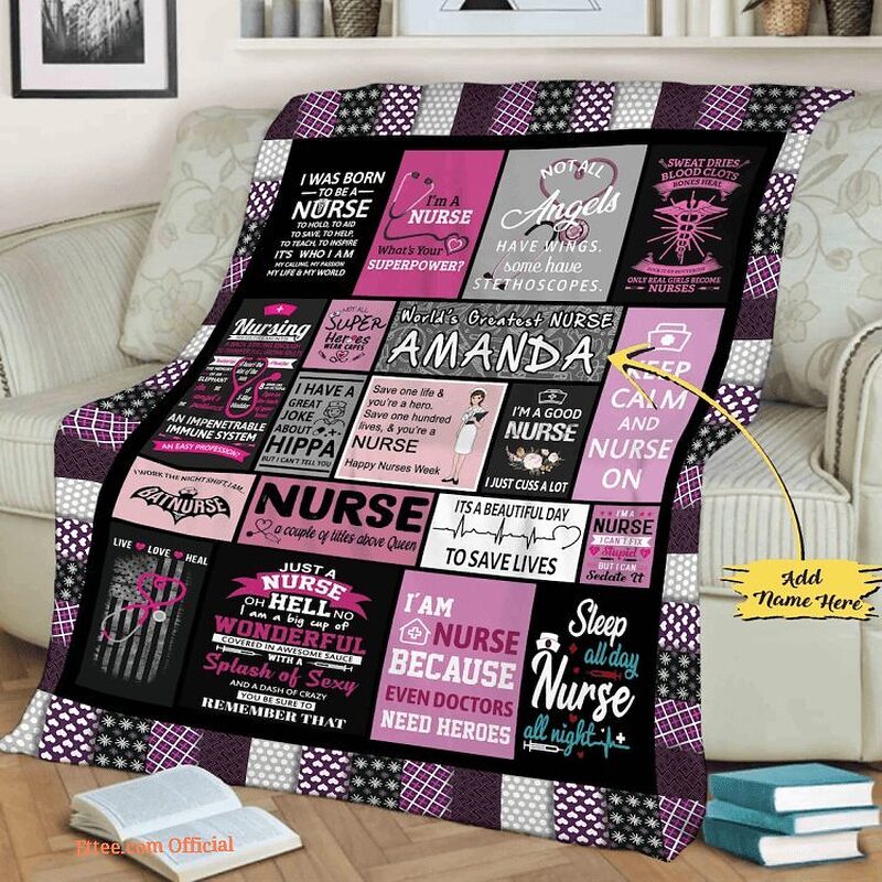 Customized Nurse Quilt Blanket For Nurse Day. Lightweight And Smooth Comfort - Super King - Ettee