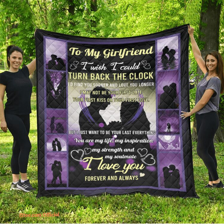 My Girlfriend I Love You Sofa Quilt Fleece Blanket