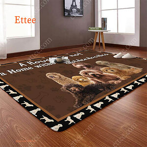 Goldendoodle Rug. A House Is Not A Home Without Goldendoodles Home Decor - Ettee - goldendoodle rug
