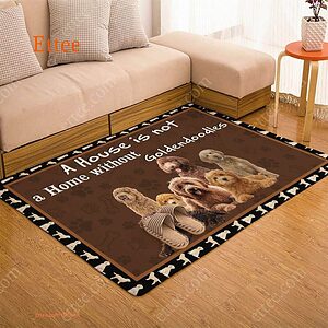 Goldendoodle Rug. A House Is Not A Home Without Goldendoodles Home Decor - Ettee - goldendoodle rug
