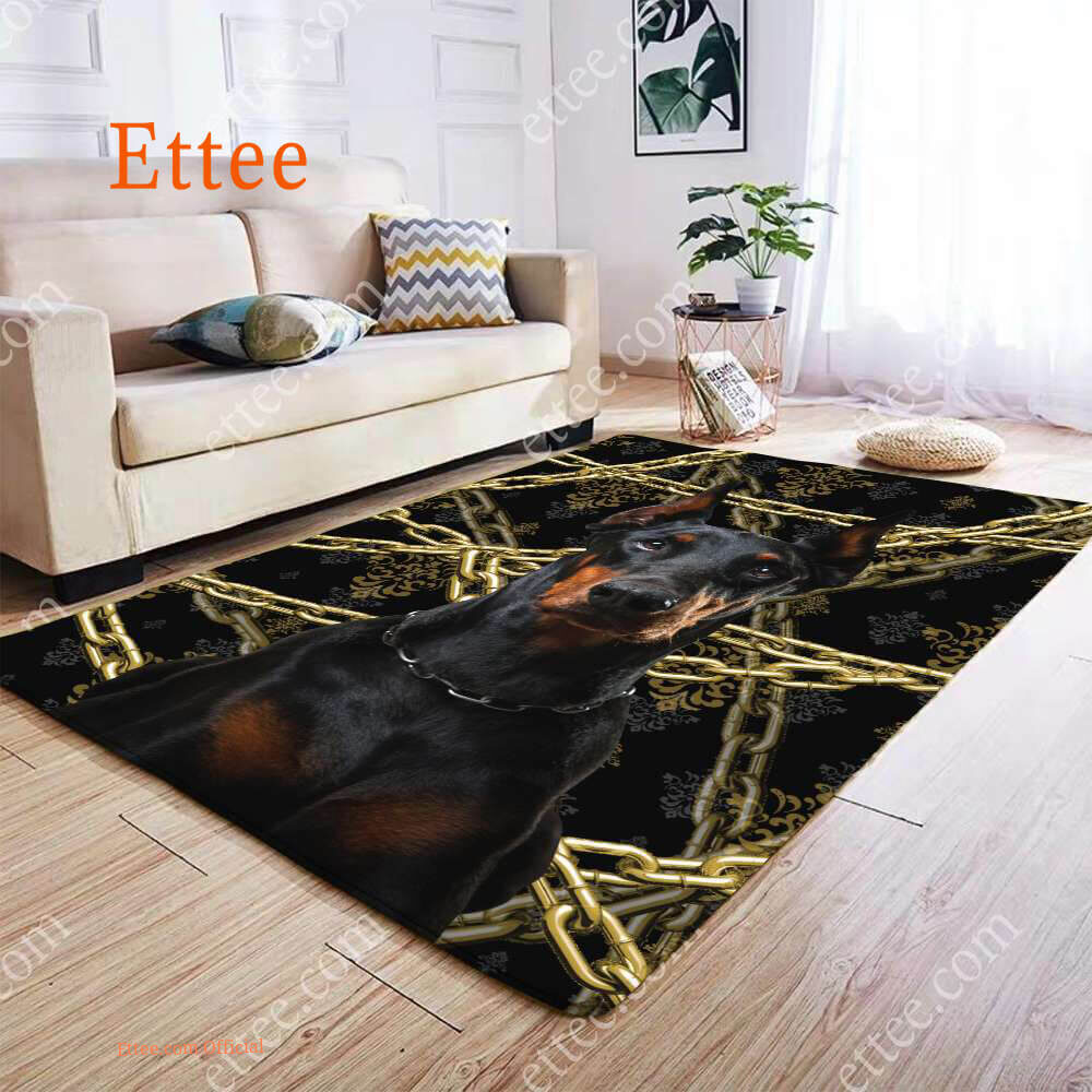 Doberman Rug. Unique Decor Mat Carpet Gift For Dog Lovers - Ettee - Carpet Gift