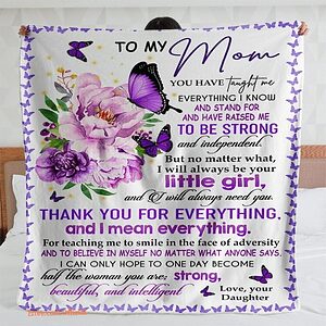 To My Mom You Have Taught Me Everything Quilt Blanket Fleece Blanket - Super King - Ettee