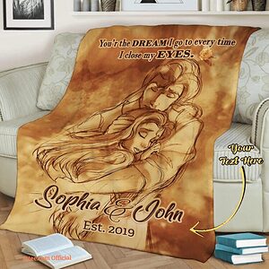 Valentine's Day Beauty And Beast Personalized Quilt Blanket For Wife - Super King - Ettee