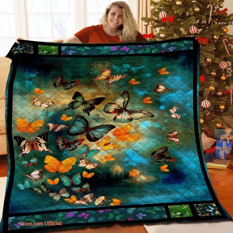 Angels From Heaven Butterfly Nature Jungle Wild Life Animals Lover Quilt Blanket