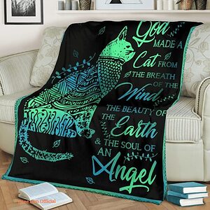 Cat Quilt Blanket God Make A Cat From The Breath Of The Wind - Super King - Ettee