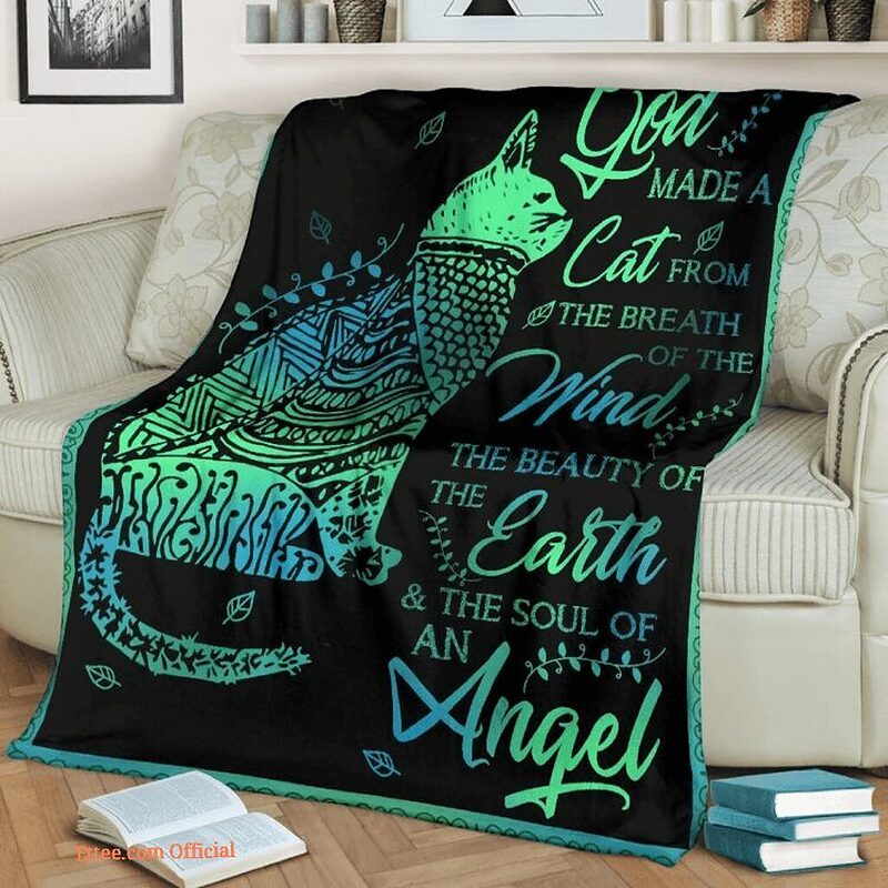 Cat Quilt Blanket God Make A Cat From The Breath Of The Wind - Super King - Ettee