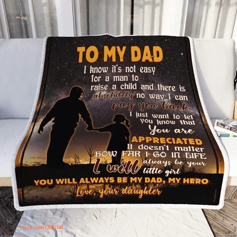 To My Father There Is No Way I Can Pay You Back Fleece Blanket - Super King - Ettee