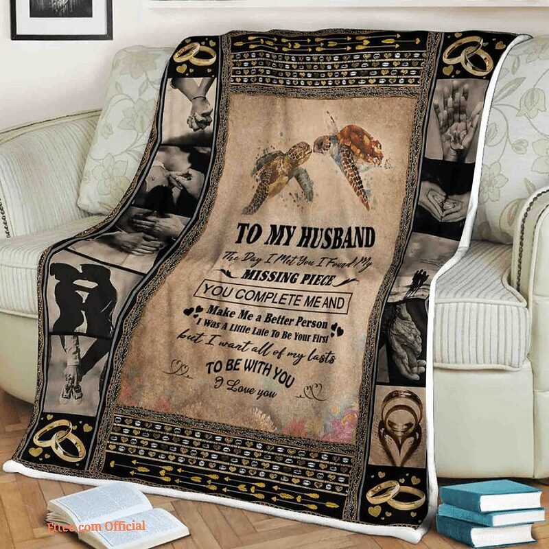 Valentine's Day Quilt Blanket To My Husband The Day I Met You In My Life - Super King - Ettee