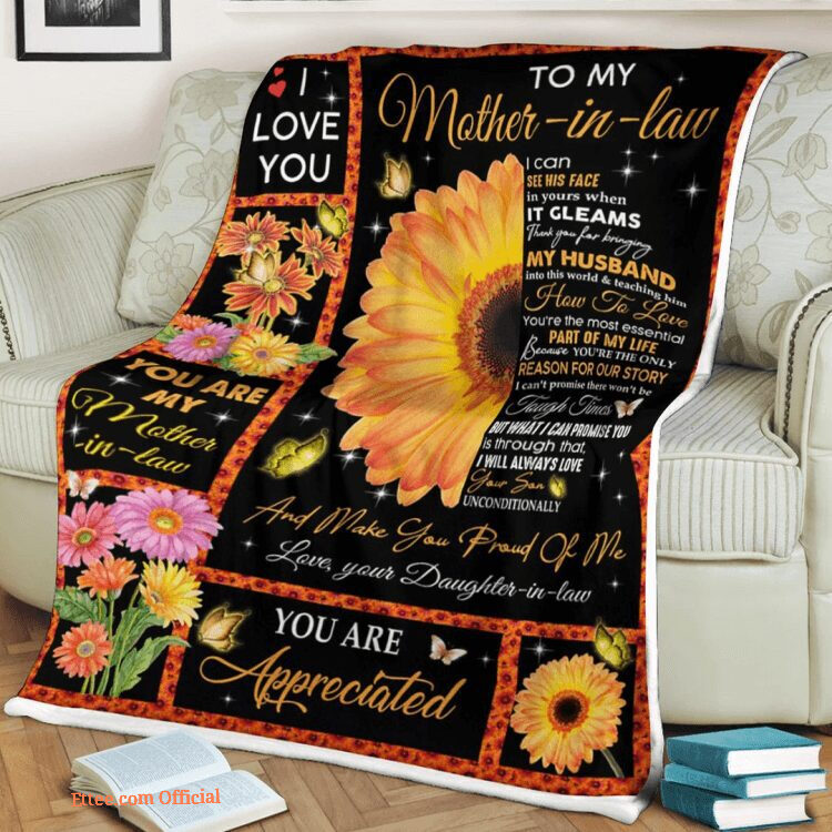 Flower Quilt Blanket To My Mother Foldable And Compact
