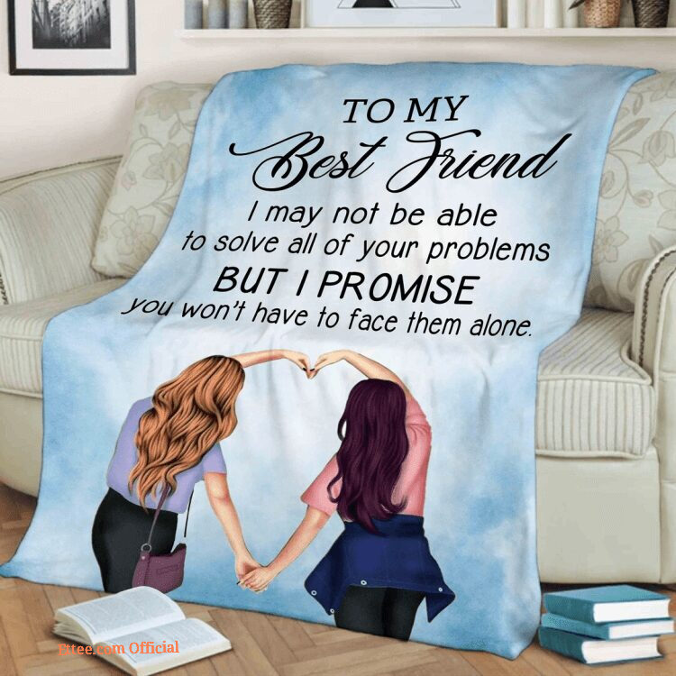 To My Best Friend Quilt Blanket. Lightweight And Smooth Comfort