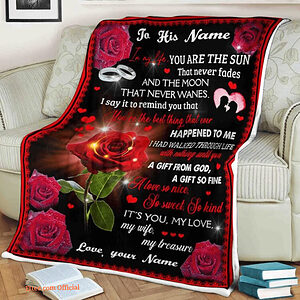 Valentine's Day Rose Quilt Blanket For Wife. Foldable And Compact - Super King - Ettee