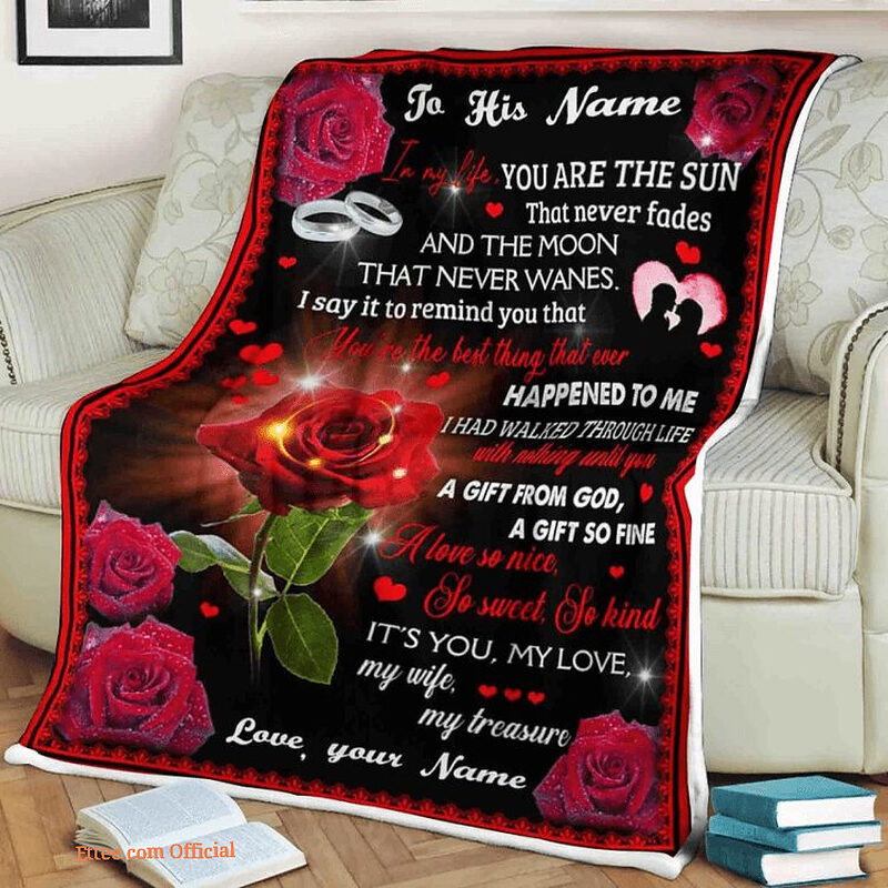 Valentine's Day Rose Quilt Blanket For Wife. Foldable And Compact - Super King - Ettee