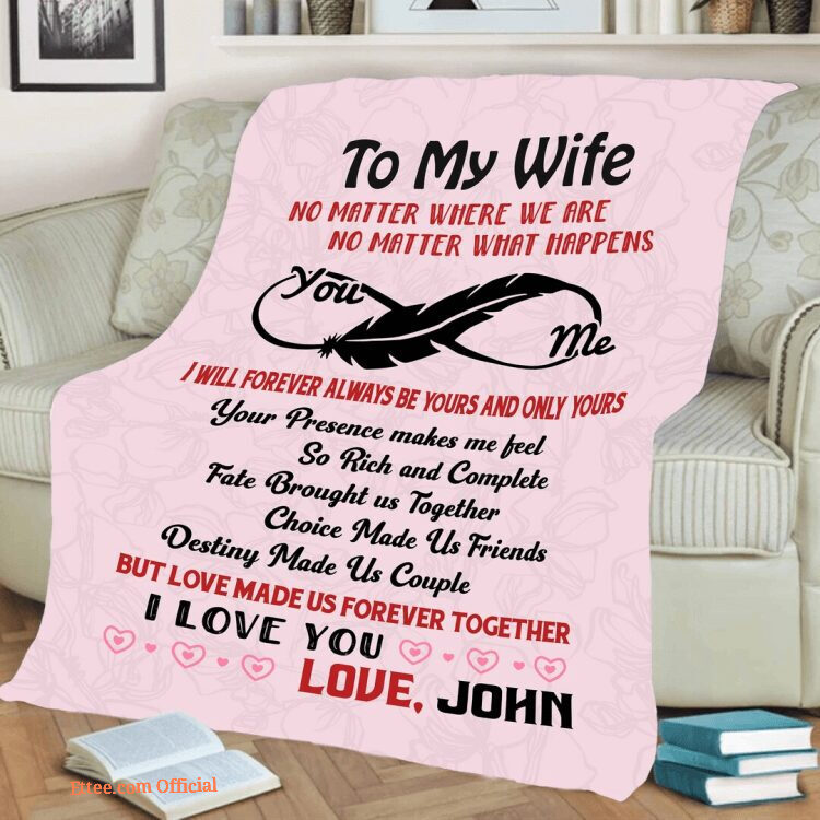 Valentine's Day Custom Quilt Blanket for Her - Personalized Gift for Girlfriend, Partner, or Wife