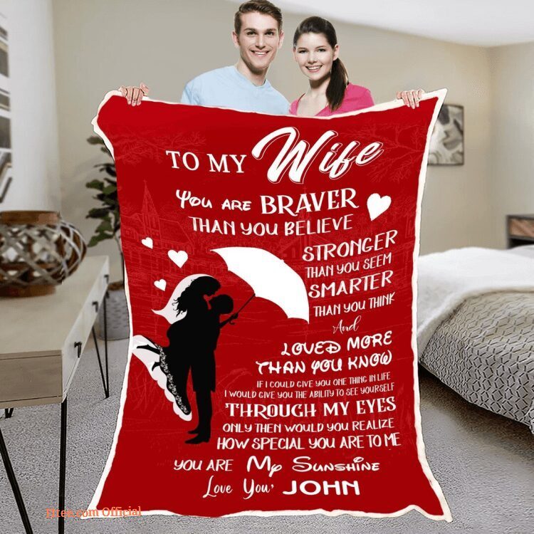To My Beloved Girlfriend Partner Wife Customized Quilt Blanket For Valentine