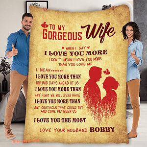 Valentine's Day Gift For Wife Customized Quilt Blanket For Couples - Super King - Ettee
