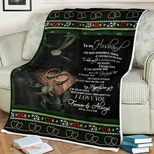family blanket to my husband to share my life my heart with you the tears and laughter - Super King - Ettee