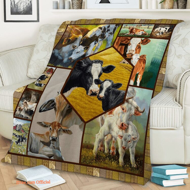 Cow Life Of Cows Quilt Blanket. Lightweight And Smooth Comfort