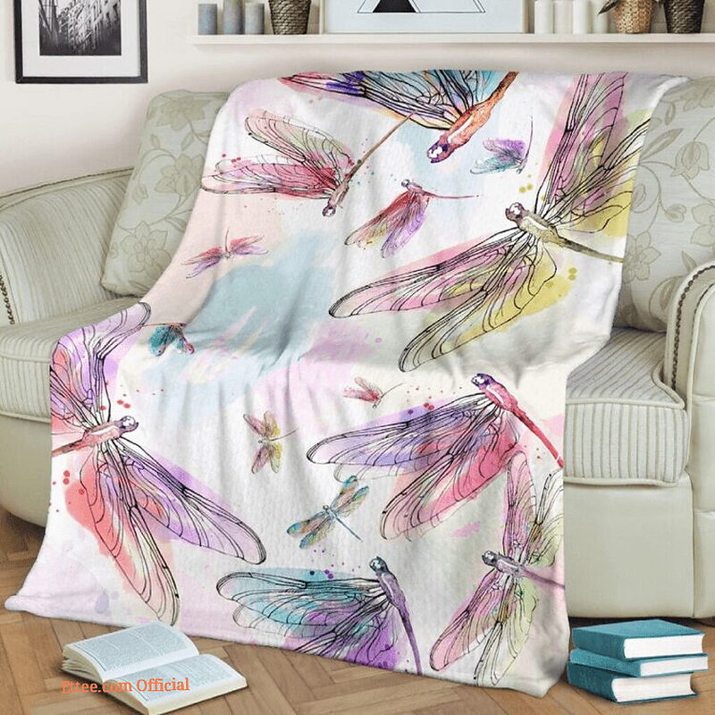 3D Dragonfly Quilt Blanket. Lightweight And Smooth Comfort - Super King - Ettee