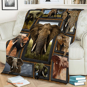 3D - Elephant Beauty Quilt Blanket. Lightweight And Smooth Comfort - Super King - Ettee