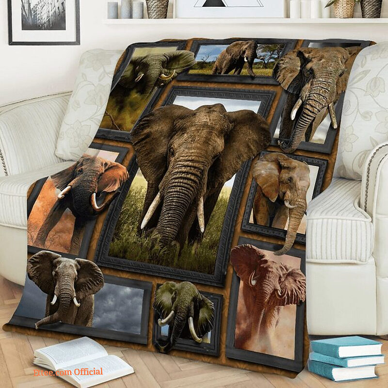 3D - Elephant Beauty Quilt Blanket. Lightweight And Smooth Comfort - Super King - Ettee
