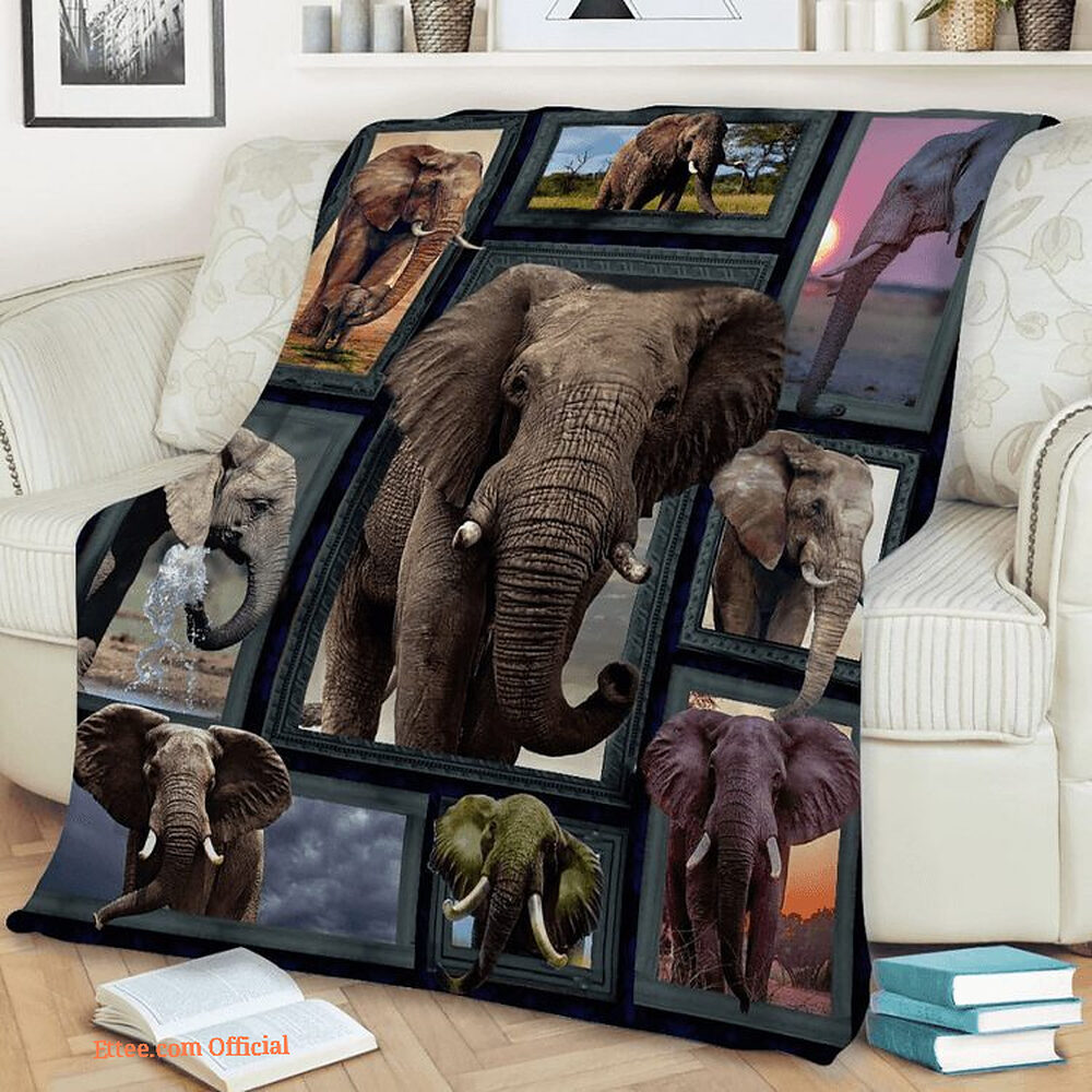 3D - Elephant Beauty Quilt Blanket. Lightweight And Smooth Comfort - Ettee - 3D
