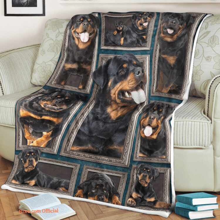 Rottweiler Cute Quilt Blanket Funny. Lightweight And Smooth Comfort