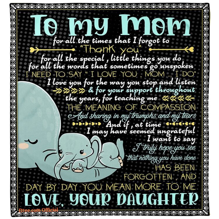 day by day you mean more to me fleece blanket mothers day