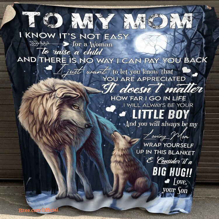 to my mom fleece blanket i will always be your little girl