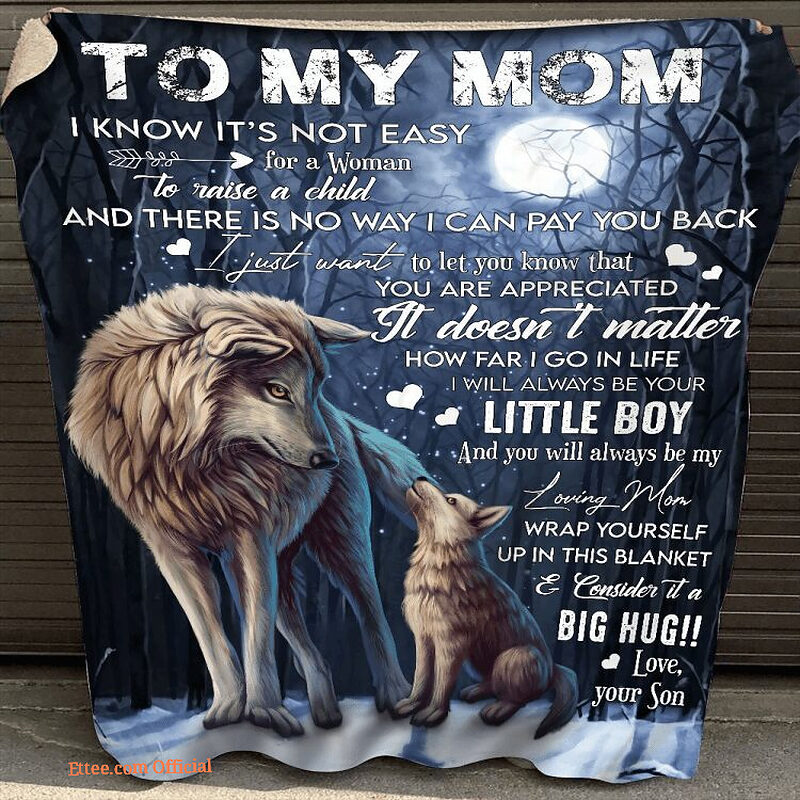 to my mom fleece blanket i will always be your little girl - Super King - Ettee