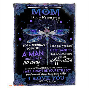 dragonfly blanket to my mom for a woman to raise a man and there is no way - Super King - Ettee