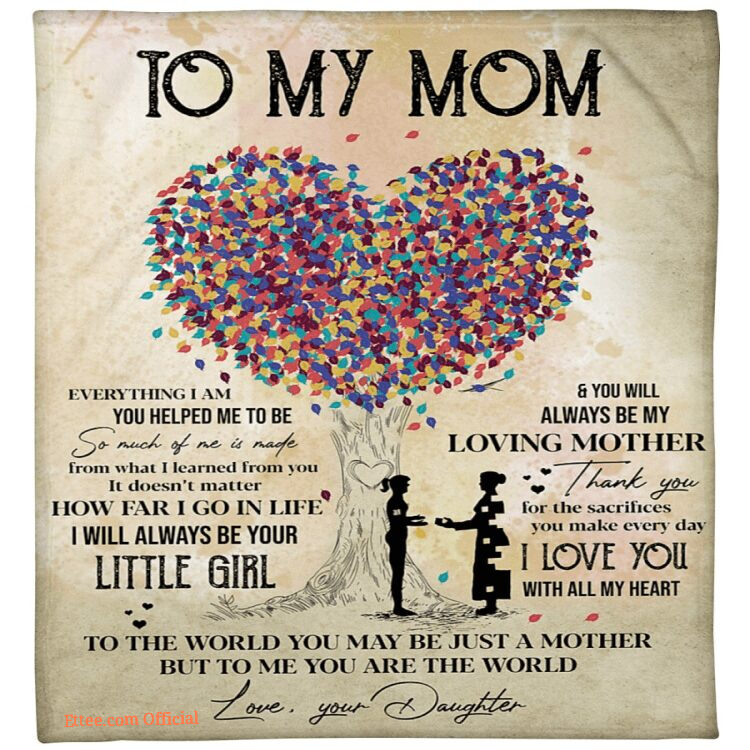 everything i am u helped me to be quilt blanket mothers day gift from daughter