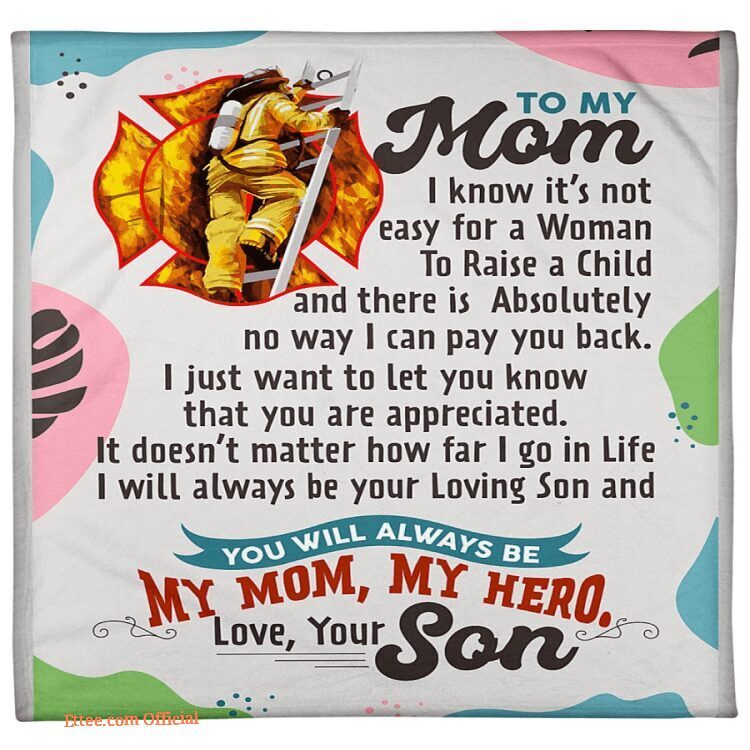 firefighters mom black friday sale fleece blanket gift for mom
