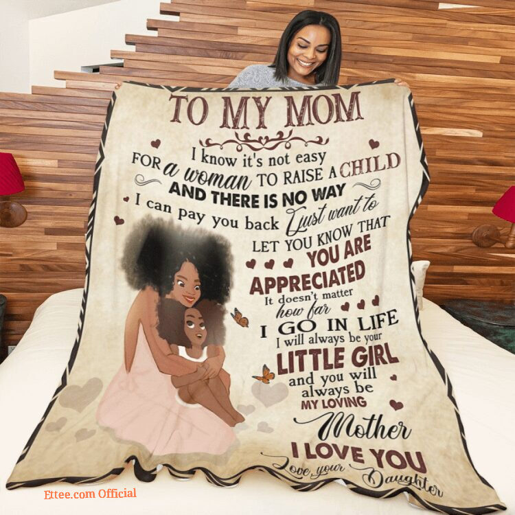 gift for mother blanket black girl to my mom