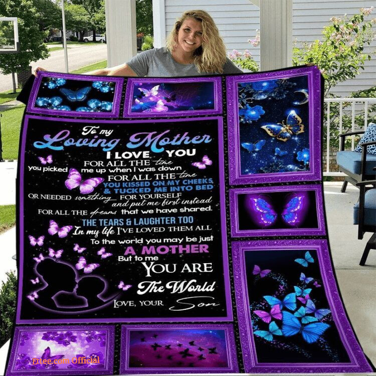 Butterfly Blanket for Mom - A Loving Gift to Show Your Love
