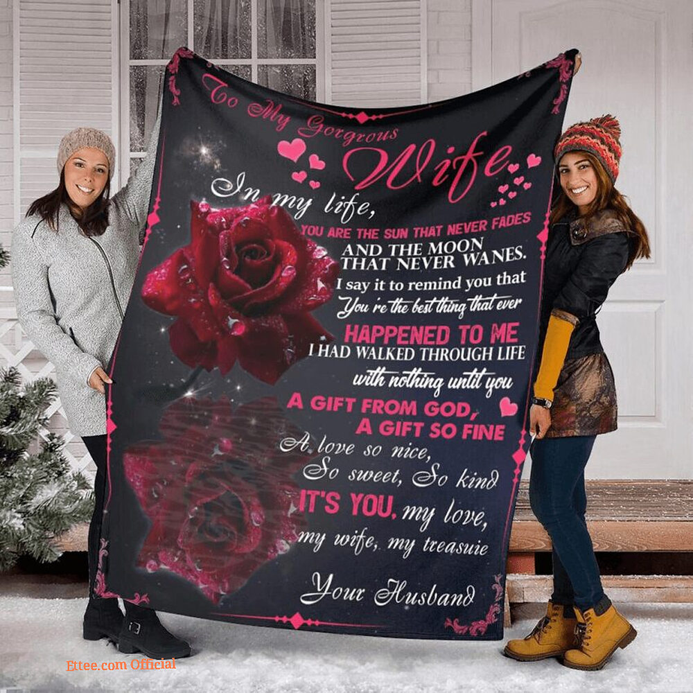 To My Mom Rose Throw Fleece Blanket Gift From Daughter Christmas Birthday Blanket - Ettee - Birthday
