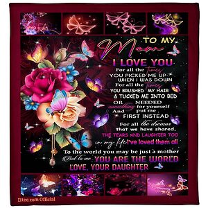 gift for mother blanket for all the dreamsthat we have shared - Super King - Ettee