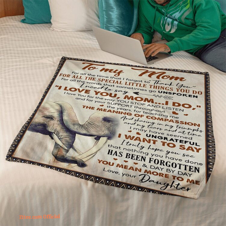 gift for mother blanket for all the time forgot to thanks daughter to mom