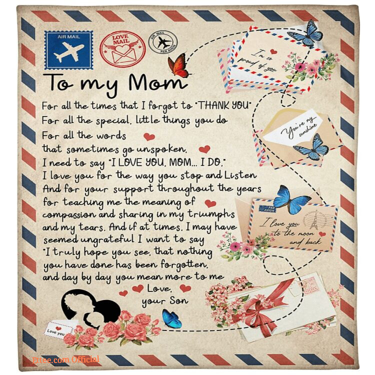 gift for mother blanket for all the times that i forgot to thank you