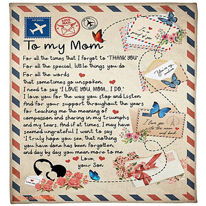 gift for mother blanket for all the times that i forgot to thank you - Super King - Ettee