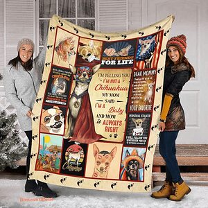 Chihuahua Best Friend For Life Quilt Blanket. Foldable And Compact - Super King - Ettee