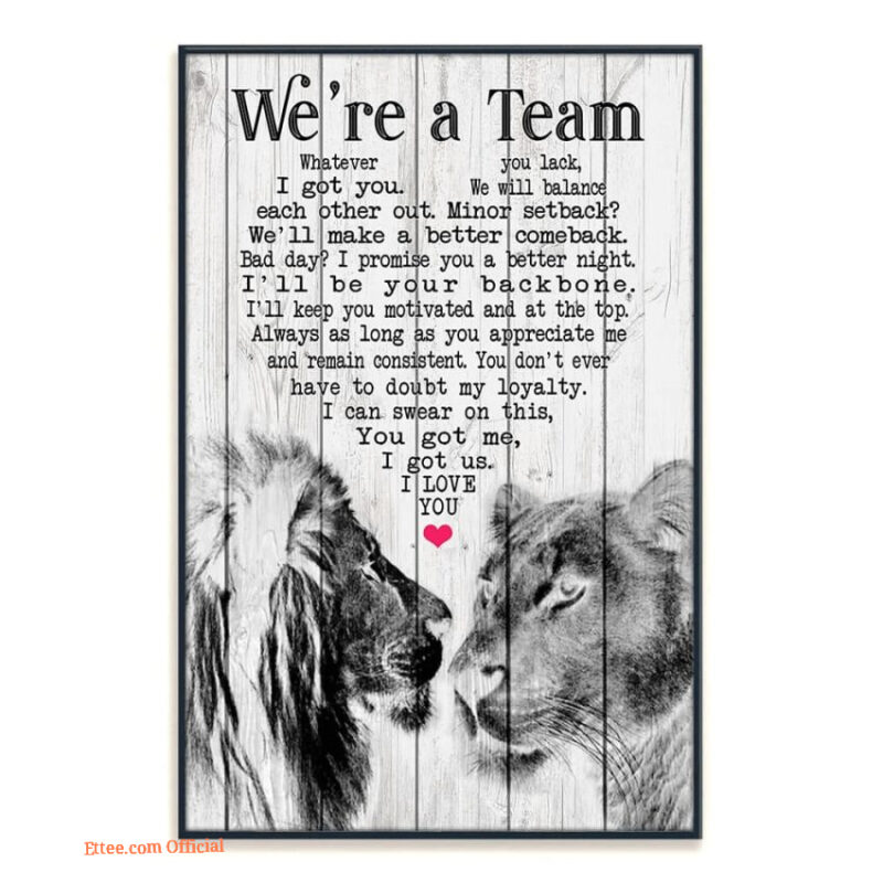 couple portrait blanket we a team lion and lioness anniversary