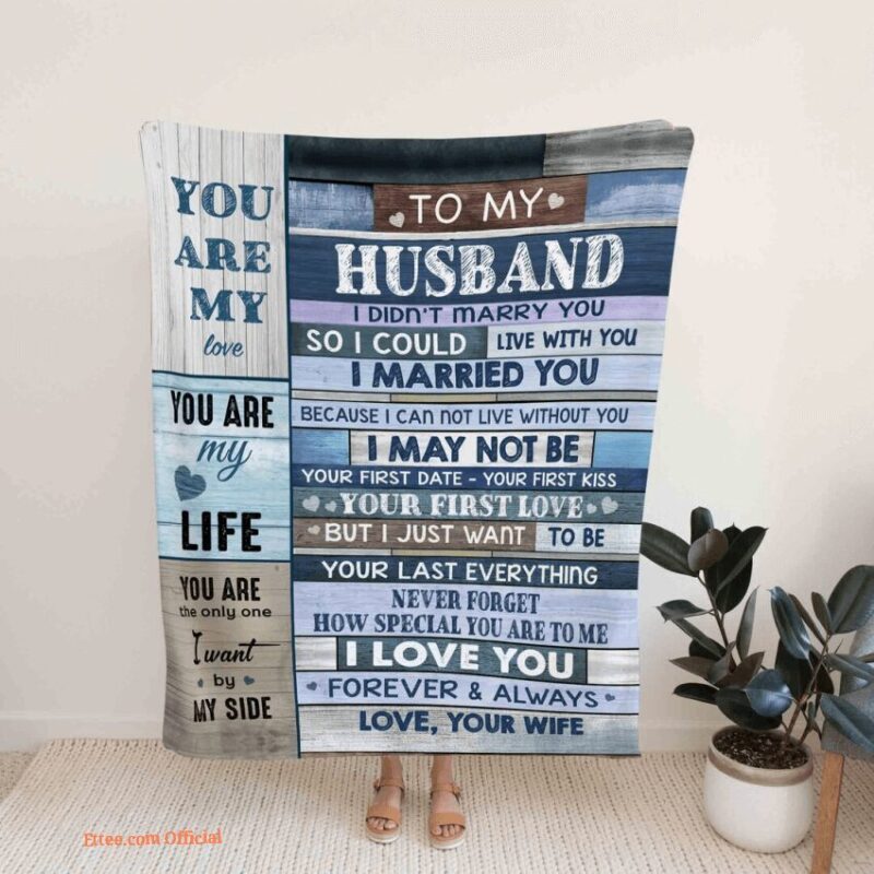 Valentine To My Husband Quilt Blanket. Lightweight And Smooth Comfort