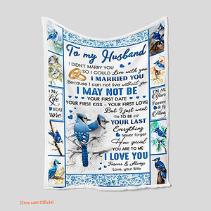 To My Husband Quilt Blanket Valentine. Lightweight And Smooth Comfort - Super King - Ettee