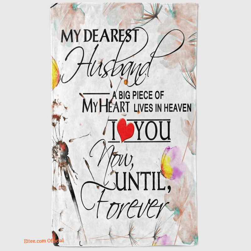 gift for husband blanket to my husband i love you now until forever - Super King - Ettee