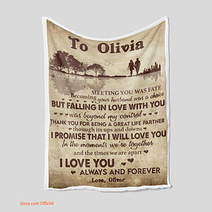 Valentine To My Love Customized Name Quilt Blanket. Lightweight And Smooth Comfort - Super King - Ettee