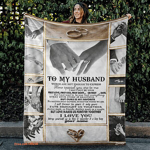 To My Husband Words Are Not Enough Customized Quilt Blanket For Valentine's Day - Super King - Ettee