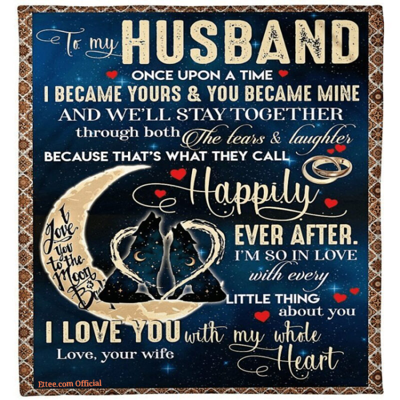 moon to my husband im so in love with yousoft quilt blanket gift for husband
