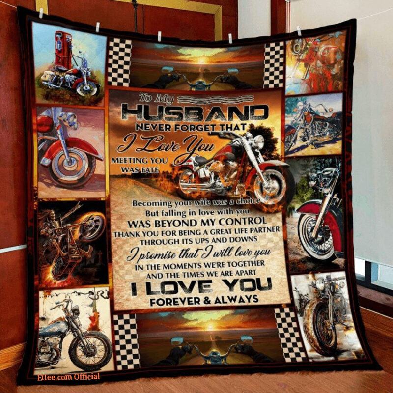 my husband is the hottest biker blanket gift for husband from wife